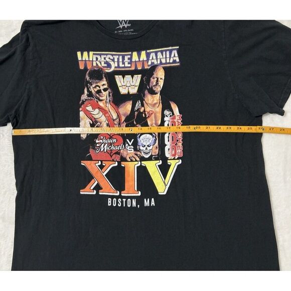 WWE WrestleMania Shirt Shawn Michaels Stone Cold Men’s 3X 1998 XIV Boston - Picture 4 of 6